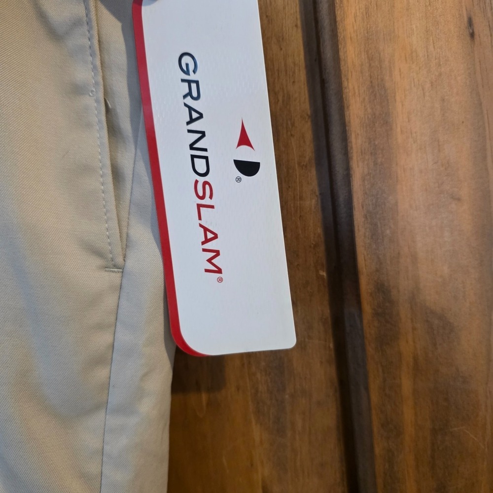 Grand Slam Athletic Shorts Mens 36 Silver Lining Stretch Performance Golf NWT - Picture 6 of 7